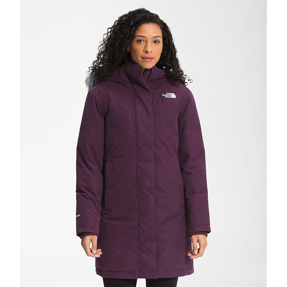 The North Face Arctic Γυναικεια Πανωφόρια - Μπορντο / Μαυρα (PVTS82569)